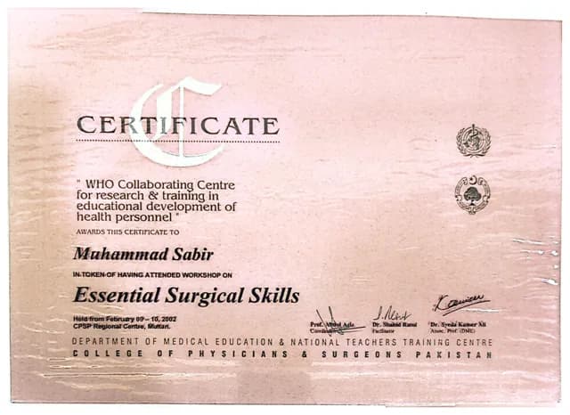 Essential Surgical Skills